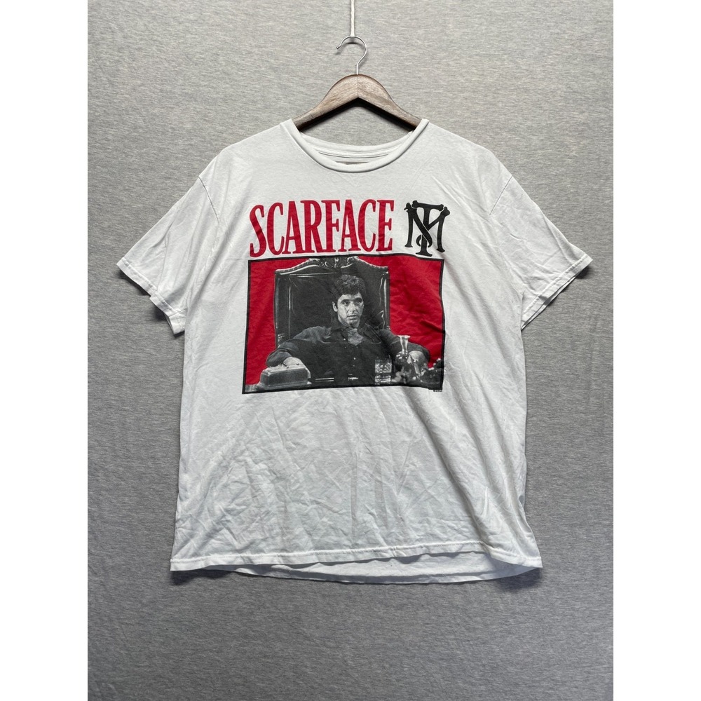 American Classics Scarface T Shirt Men L White Al Pacino Money You Get The Power